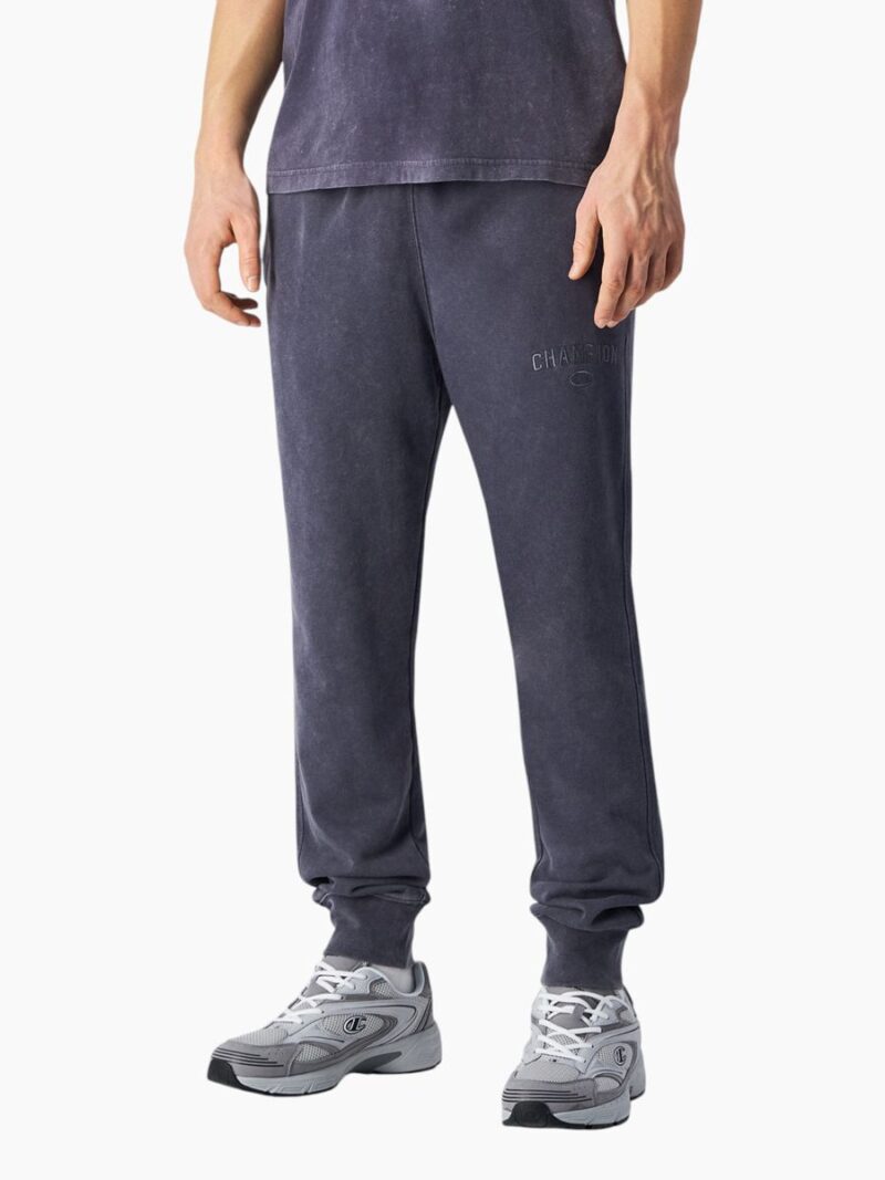 Pantaloni con fondo a costine Mineral Dye