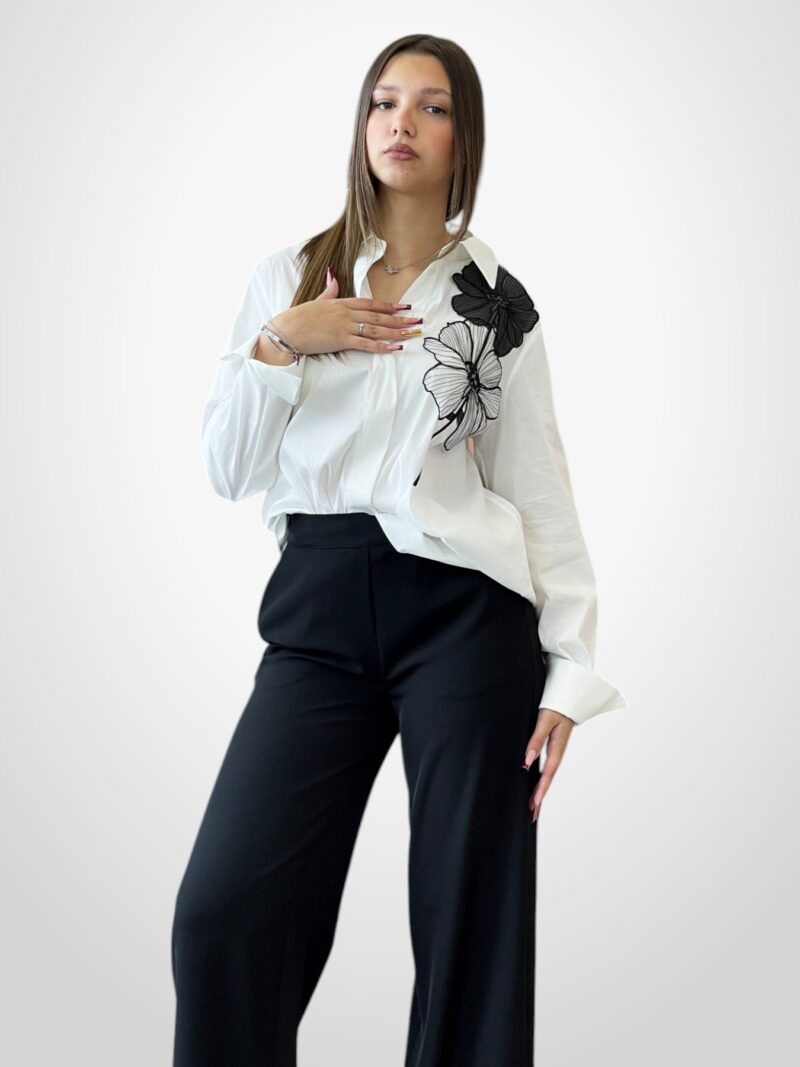 Camicia ricamo fiore