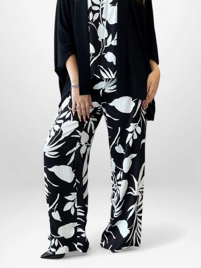 Pantalone ampio stampa floreale
