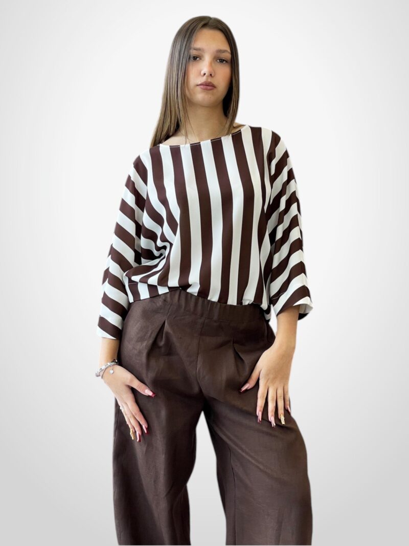 Blusa con manica a 3/4