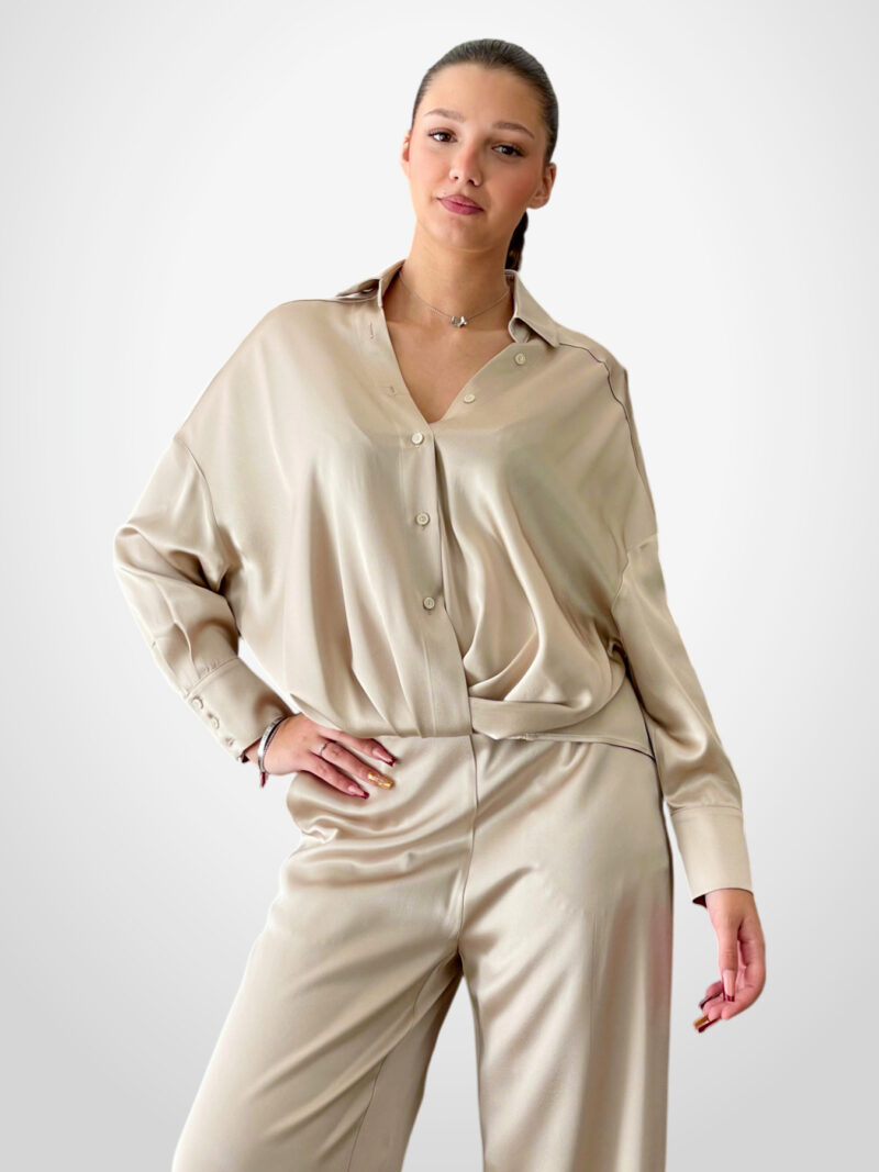 Camicia satin lucido