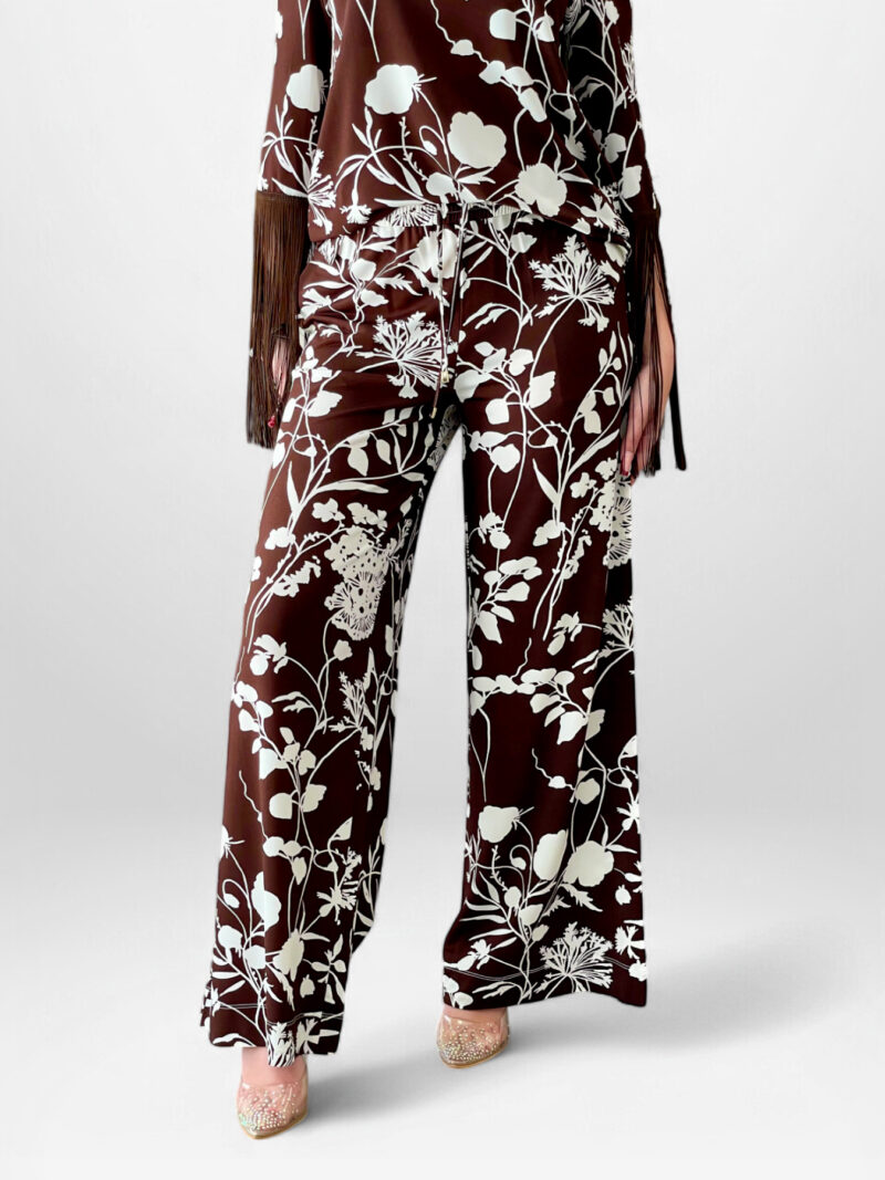 Pantalone Jersey stampa floreale