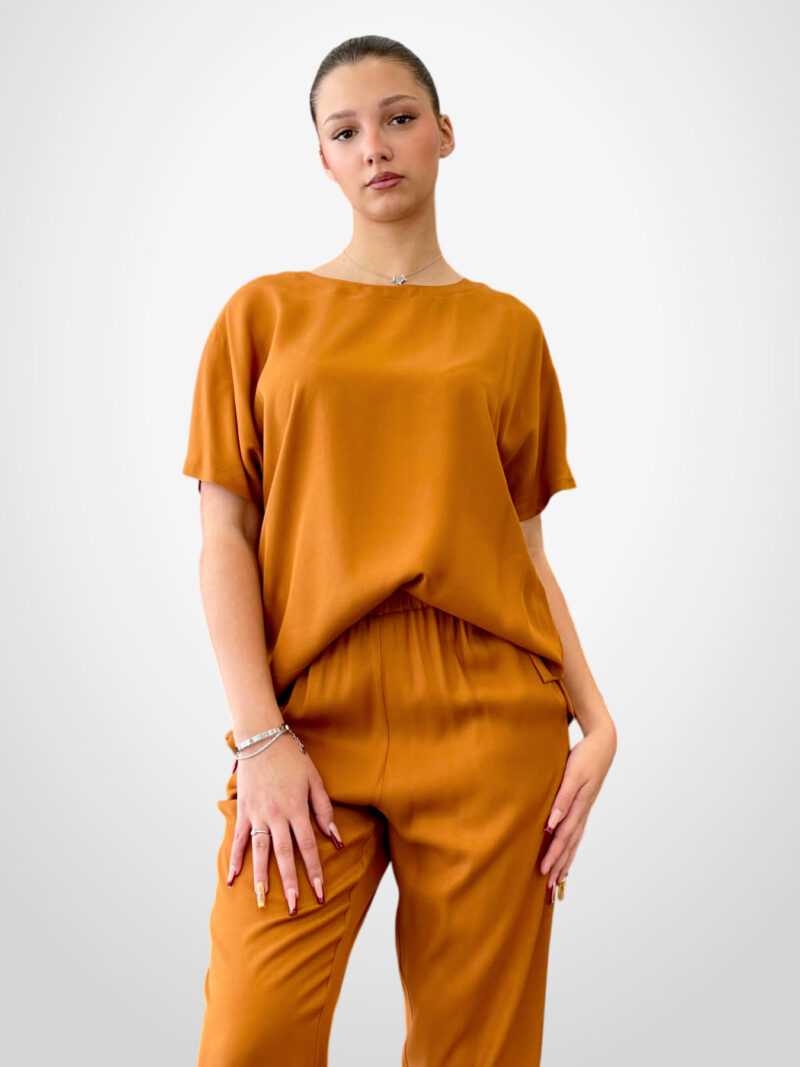 Blusa in viscosa mezza manica
