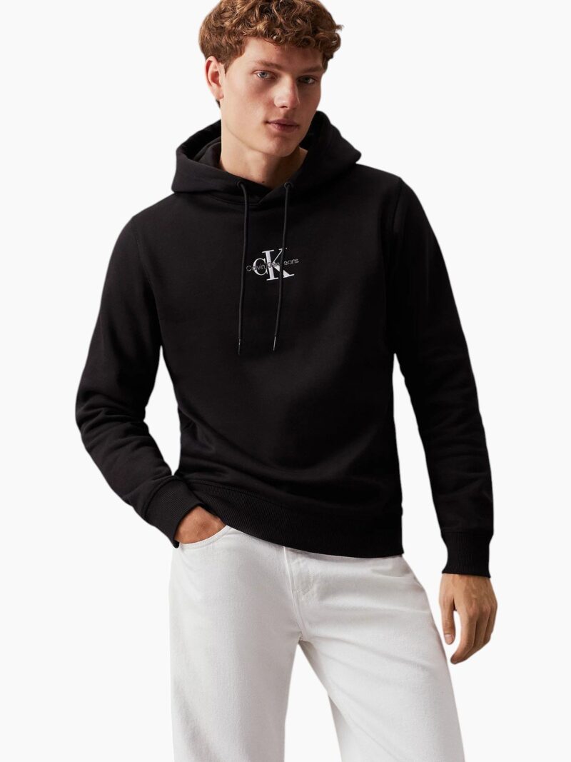Felpa cappuccio con monogramma