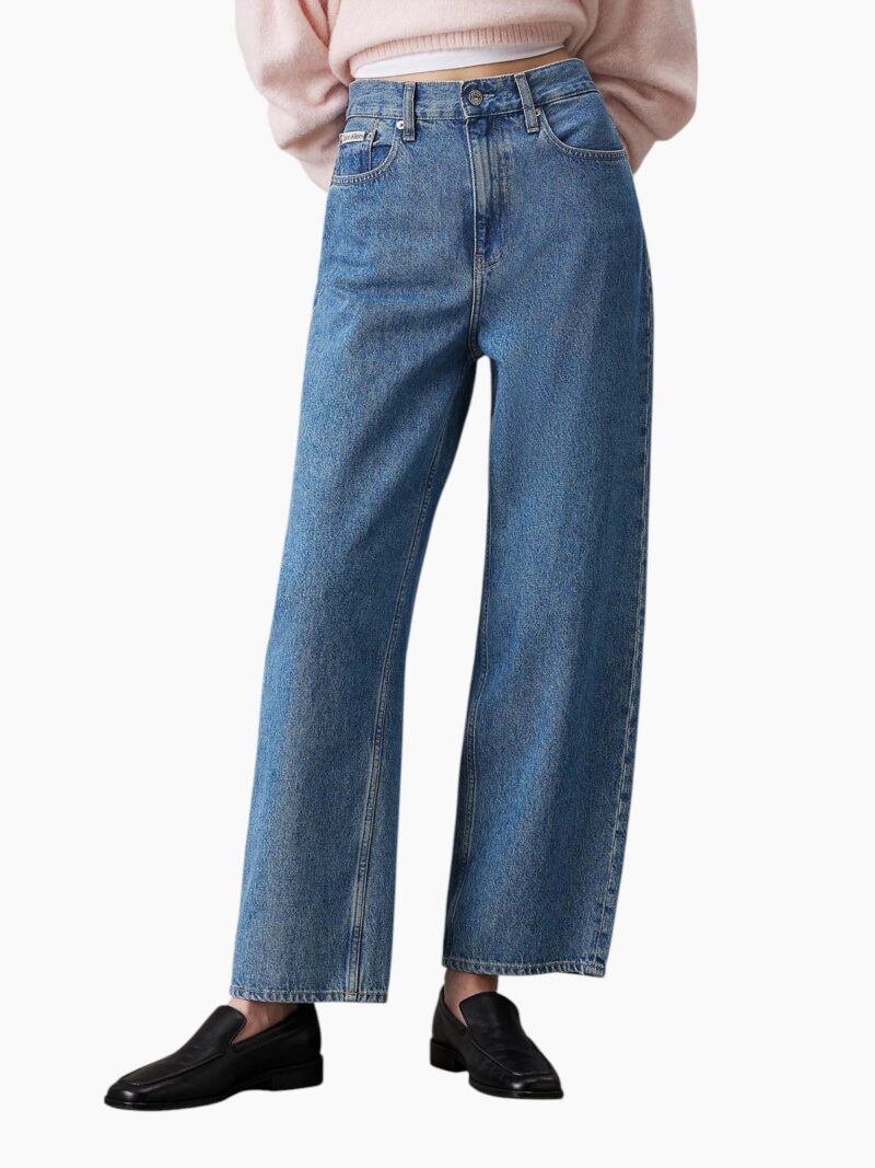 Jeans a vita alta "Barrel"