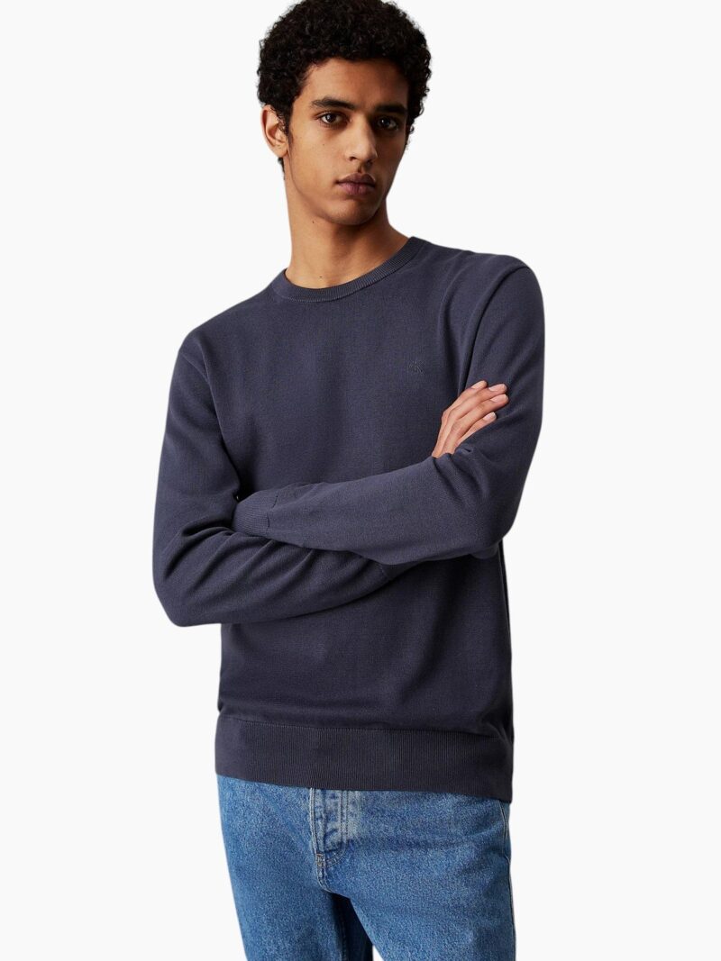 Pullover leggero in cotone liscio