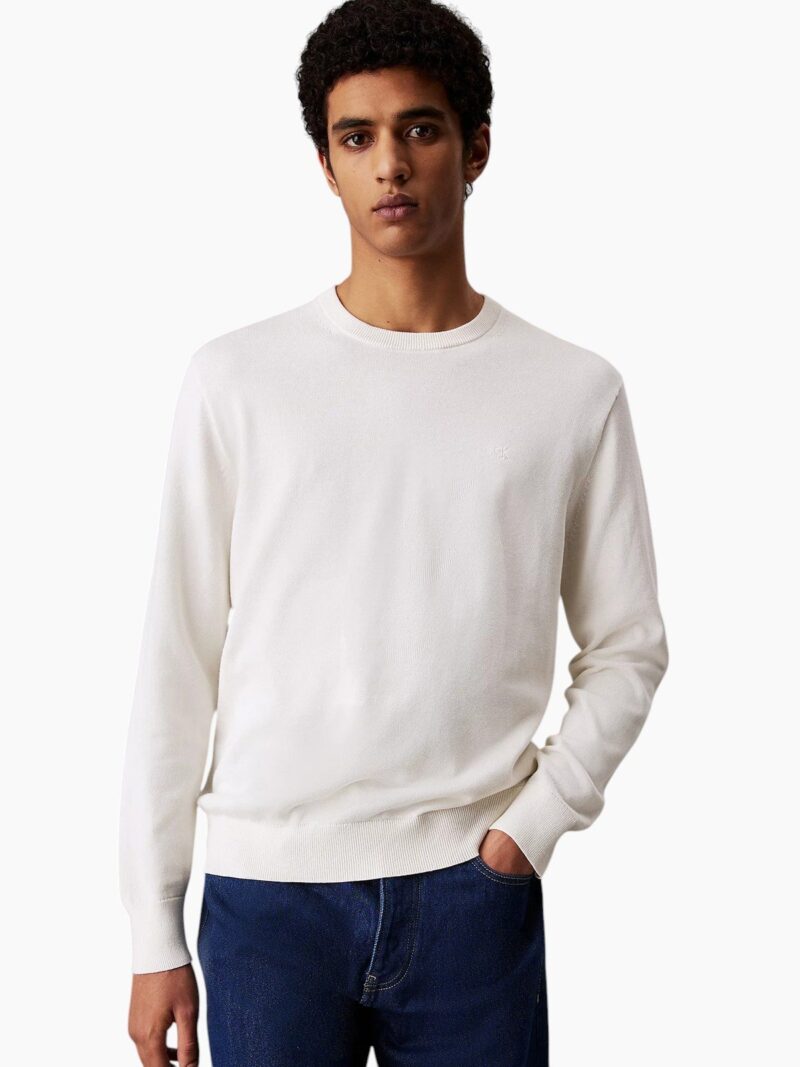 Pullover leggero in cotone liscio