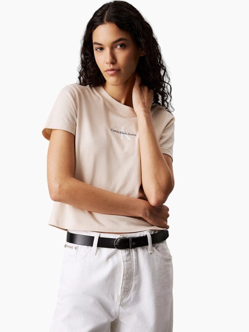 T-shirt corta con monogramma
