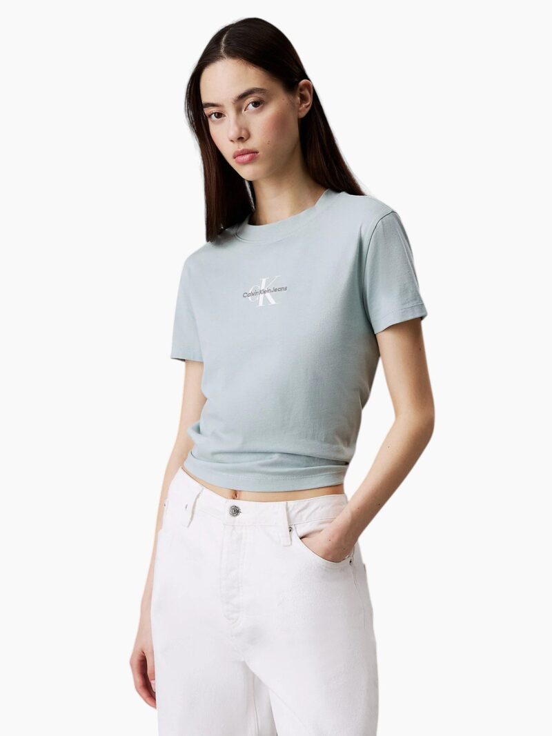 T-shirt corta con monogramma