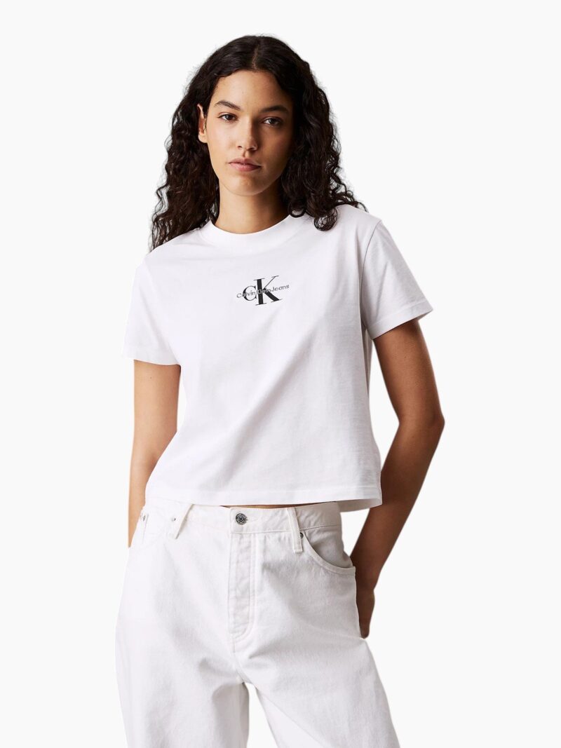 T-shirt corta con monogramma