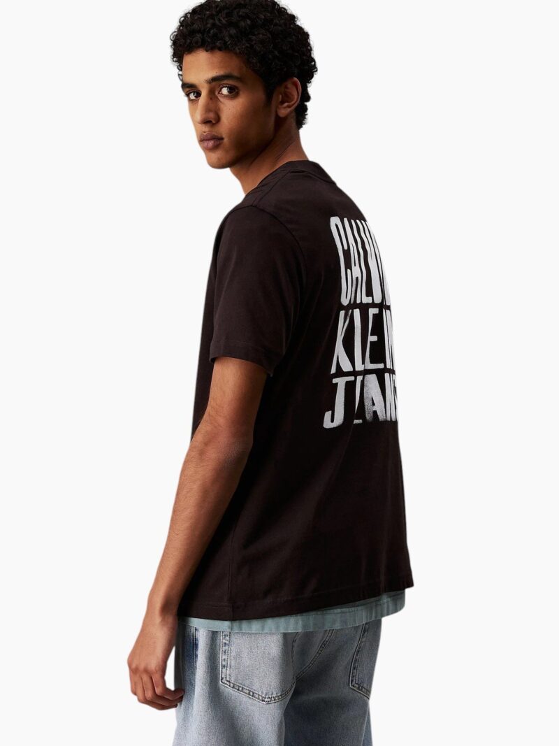 T-shirt grafica effetto vernice
